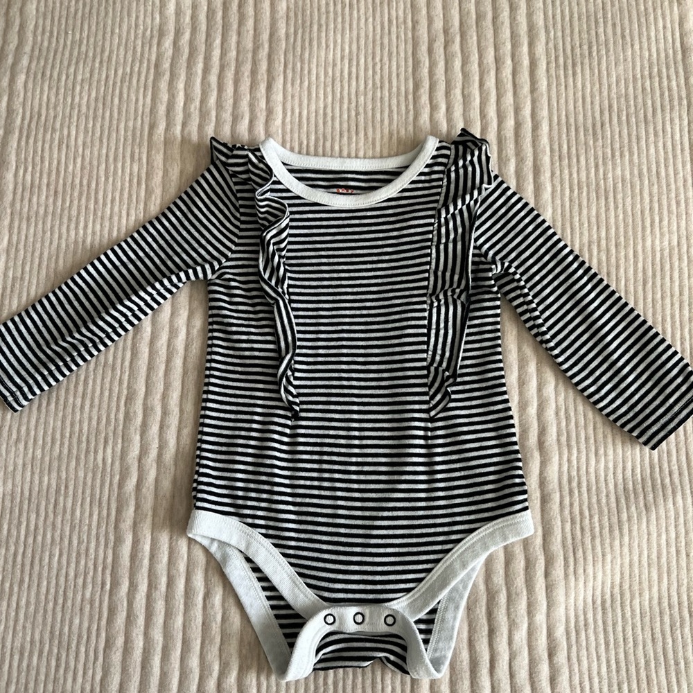 Cat & Jack striped onesie